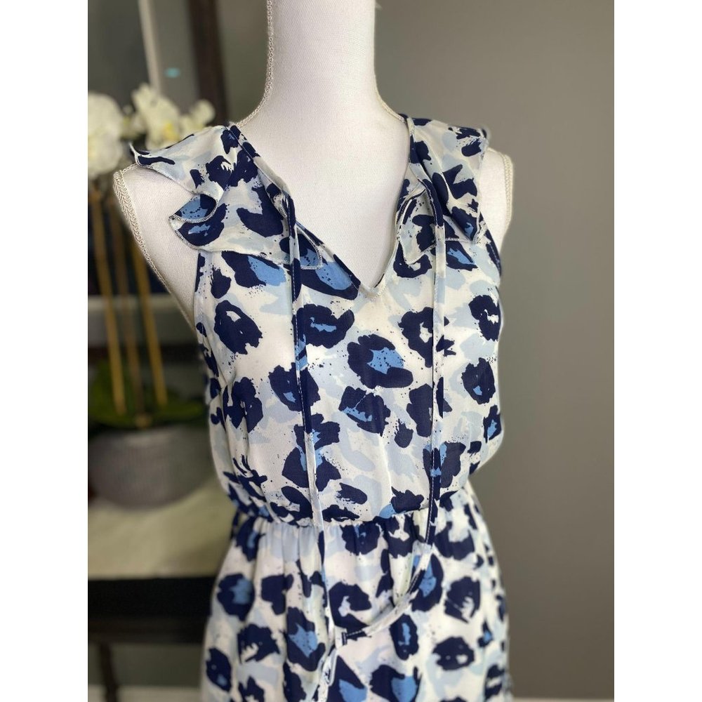 Parker Monet Cheetah Print Fit & Flare Dress XS - Picture 3 of 8